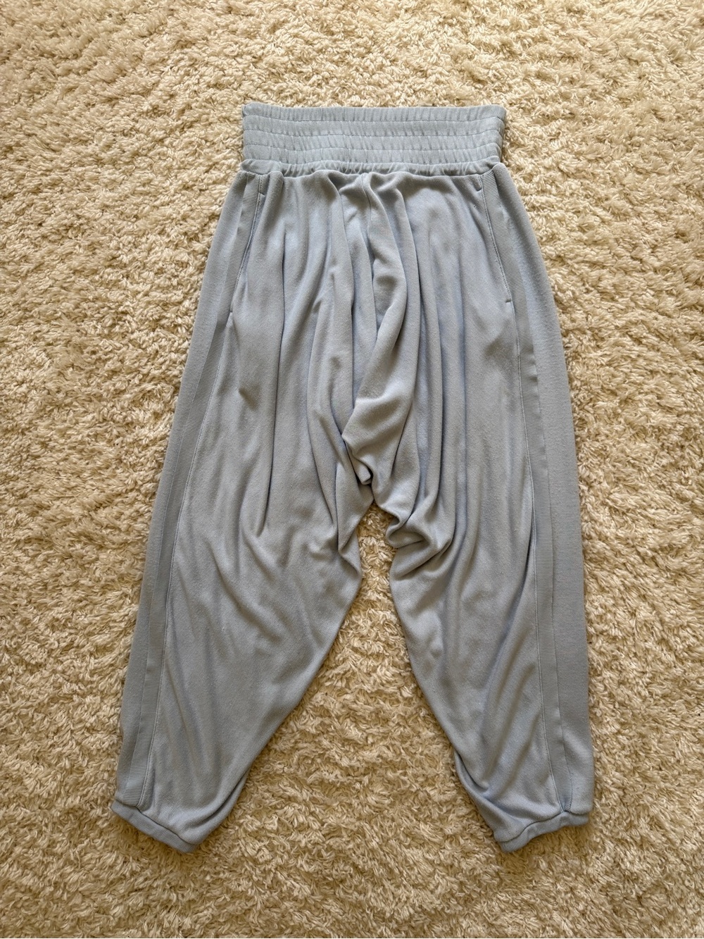 FP Movement by Free People Light Blue Harem Pants. Sz Sml. COZY. Fair Shape.